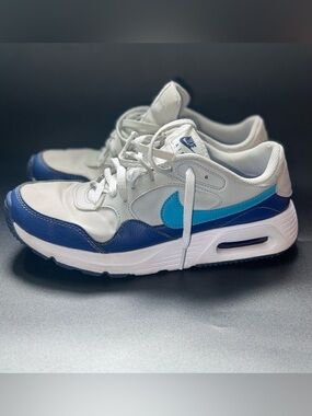 Nike running shoes men’s size 7.5 White, gray Navy & Teal Low-Top Sneakers